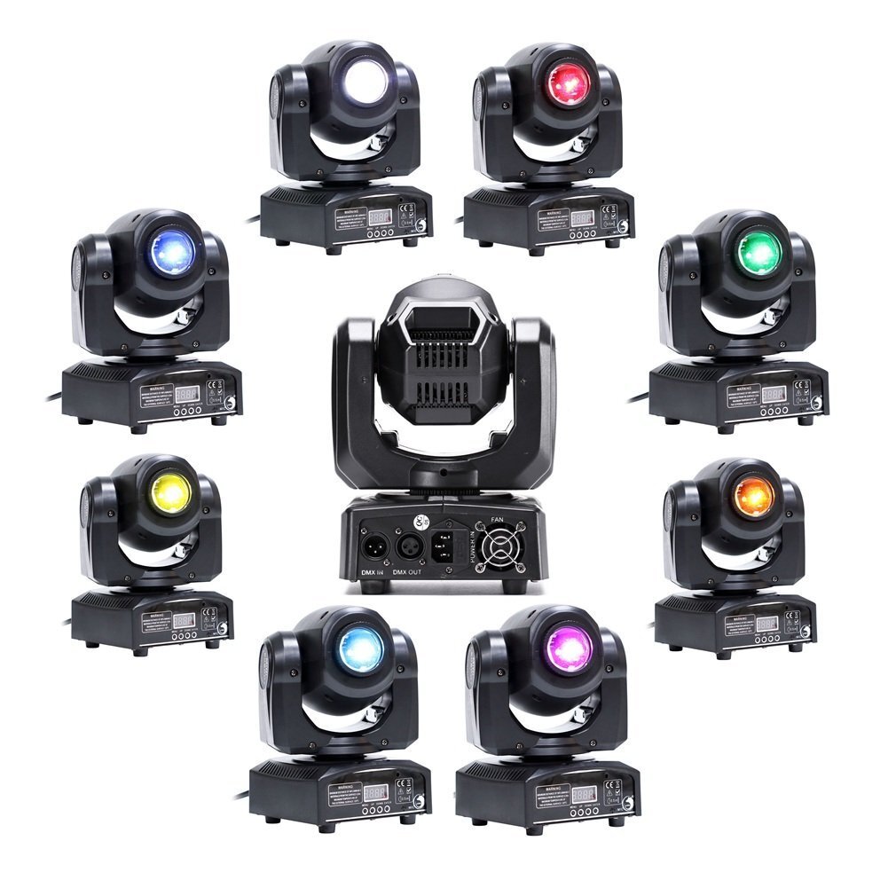 10PCS 120W RGBW Moving Head Stage Light Spotlight-Beam Gobo LED DMX Disco Party