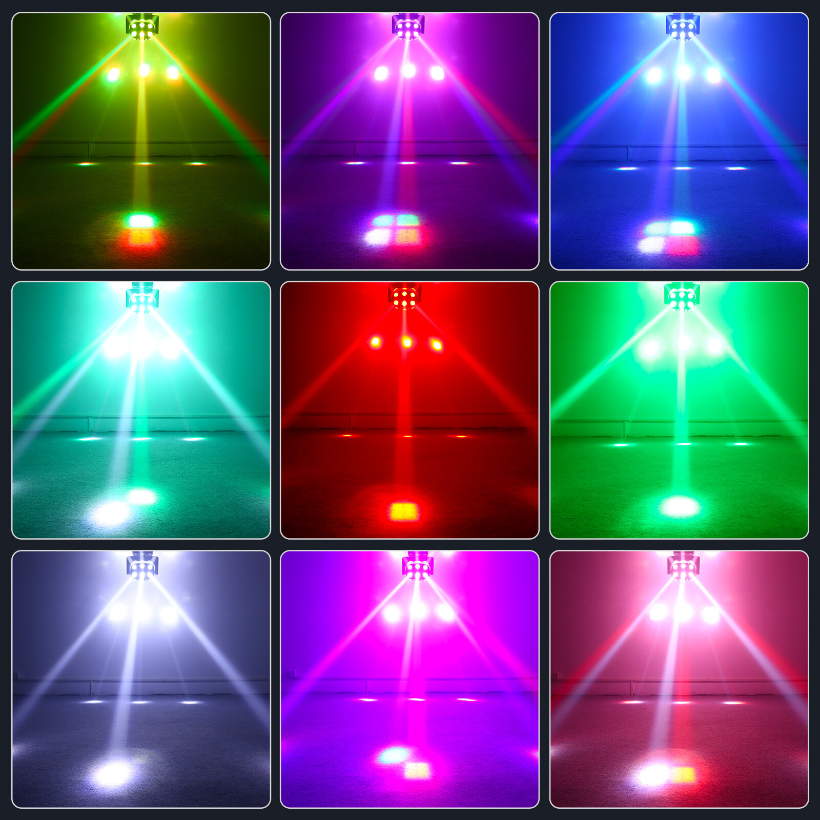 270W RGBW 18 LED Moving Head Stage Light New DMX DJ Disco Party Effect Lighting