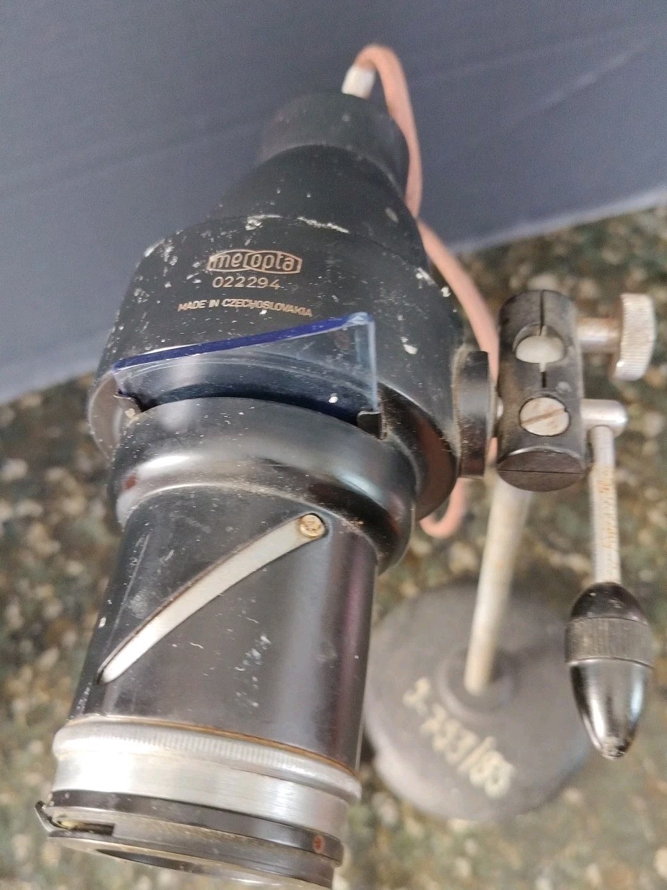 Antique Meopta Theater Lab Museum Photographer Lamp Lights Czech Spotlight Iron