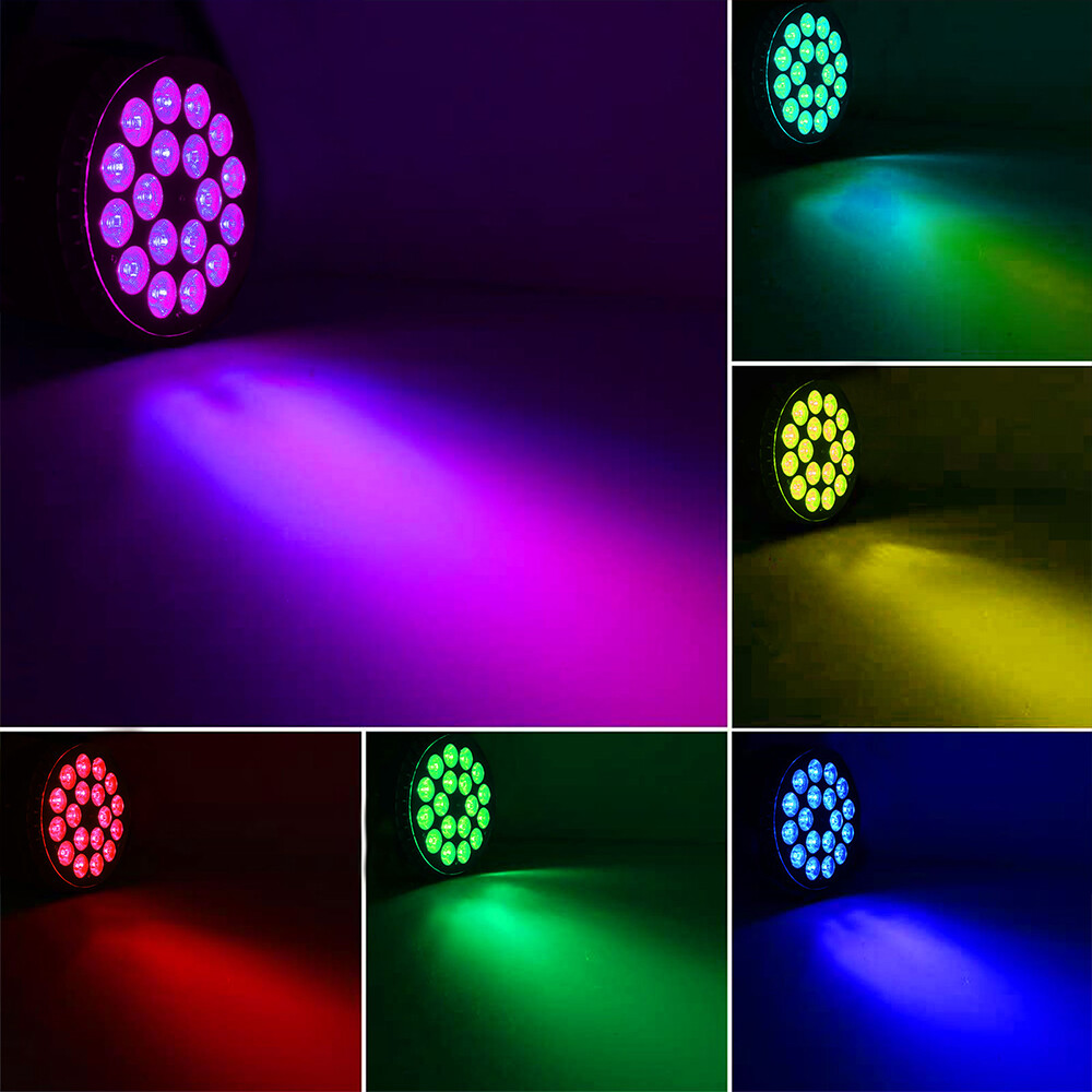 U’King Cast Aluminum 18 *10W 4 IN 1 RGBW LED Par DMX Stage Effect Light DJ Disco