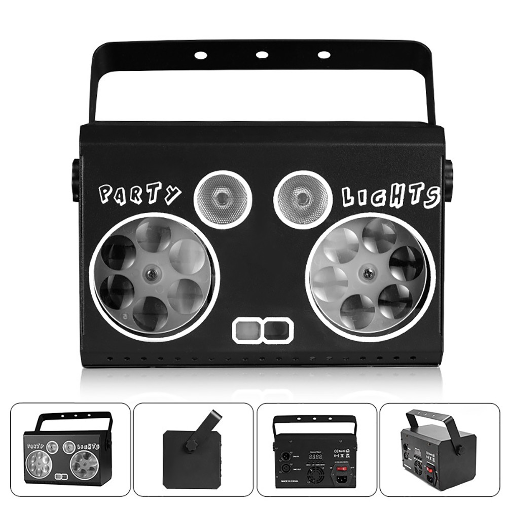9-Eye Laser Projector RGB DMX Strobe Stage Light LED Bar DJ Disco Party Lighting