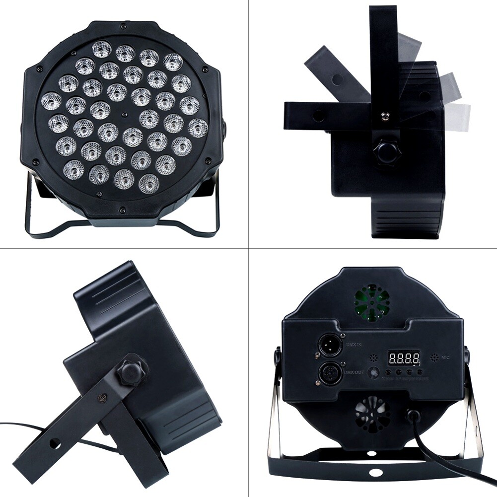 8PCS RGB Stage Light PAR 80W 36 LED Color Mixing Beam DMX Party Disco DJ Light