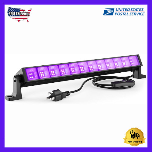 40W LED Black Light Bar for Glow Party, Blacklight with Plug &Switch, Each Light