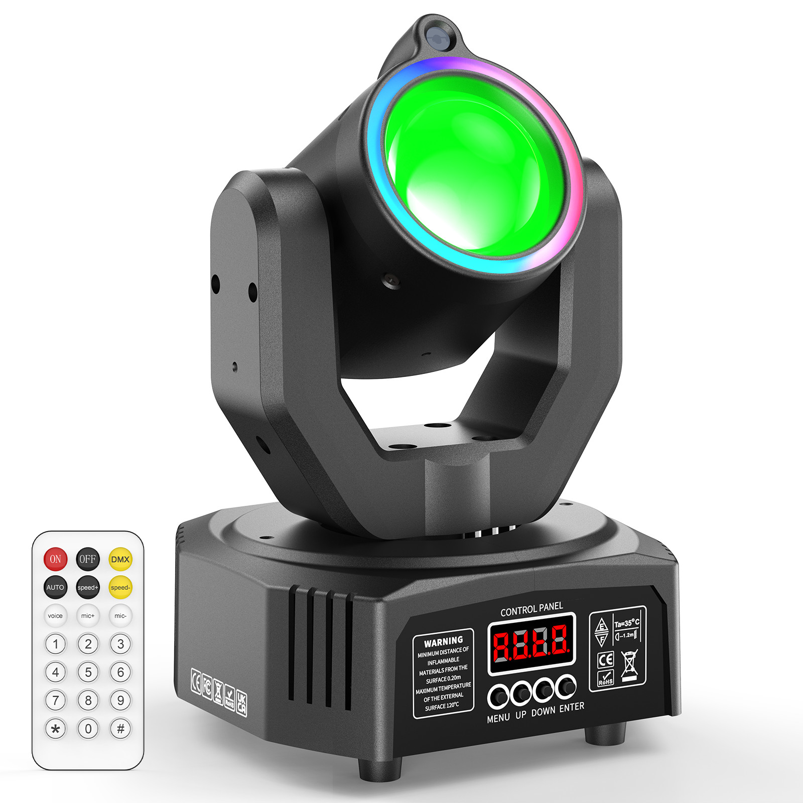 8pcs 120W Moving Head Stage Light 4-in-1 RGBW LED Laser Beam DJ Disco DMX Spot