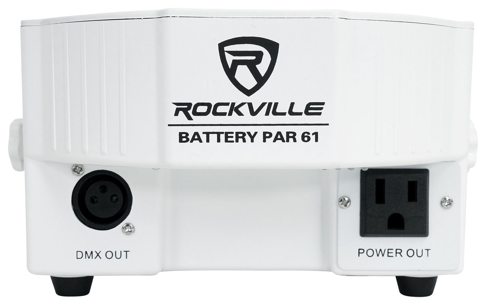 (8) Rockville BATTERY PAR 61 White Rechargeable RGBWA+UV DMX Lights+Remotes+Bags