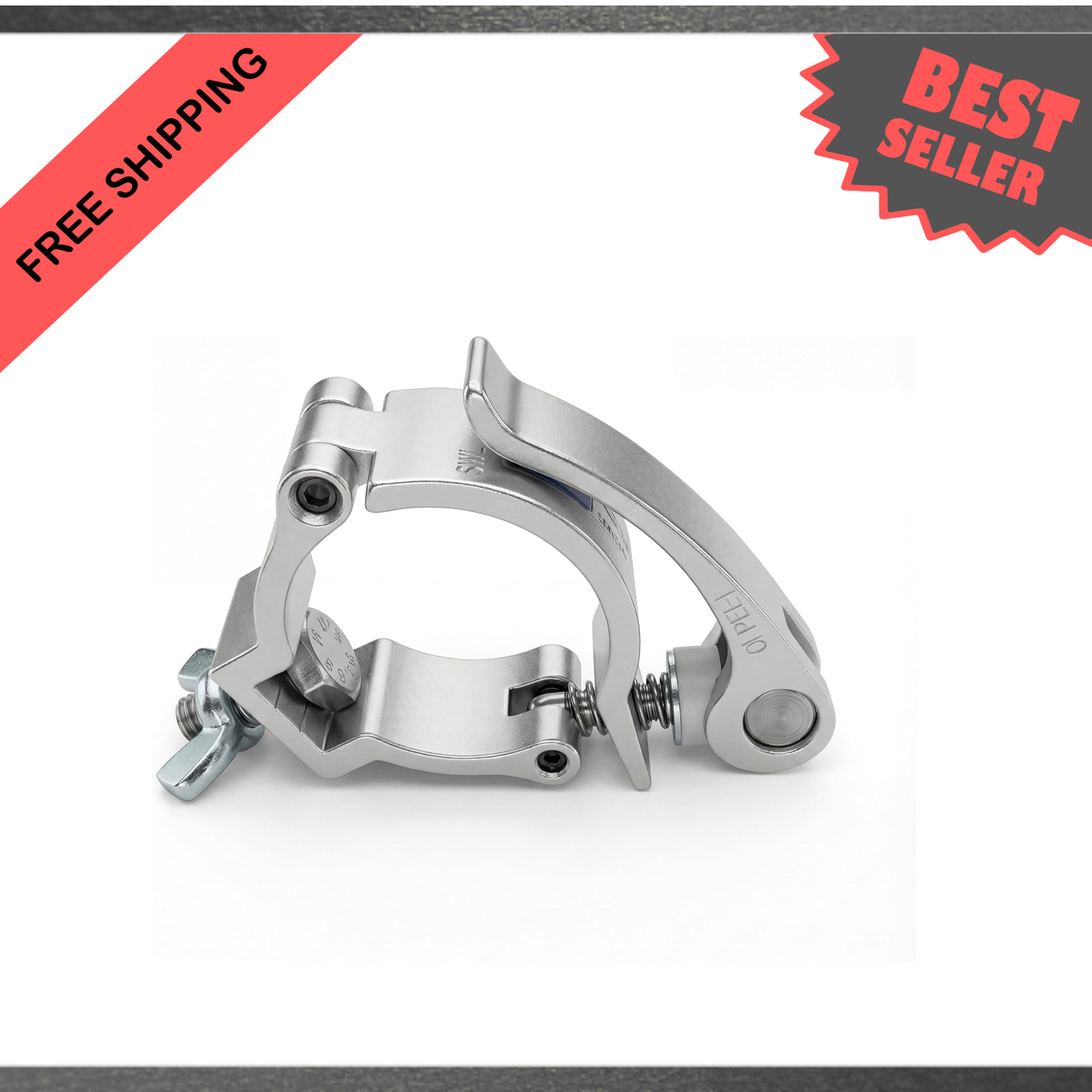 Stage Light Clamp 2 Inch Pipe Heavy Duty Aluminum DJ Truss Mount 22-220lbs