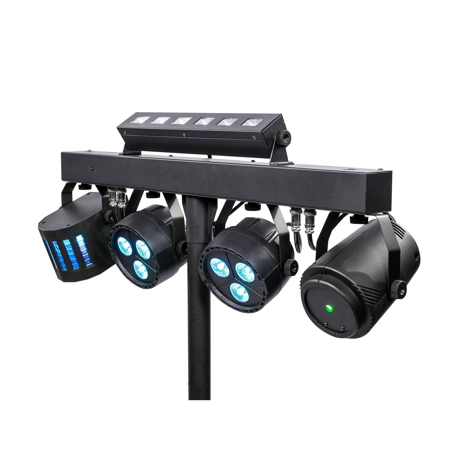 ColorKey PartyBar FX Compact Multi-Effect Par Derby DJ Stage Lighting System
