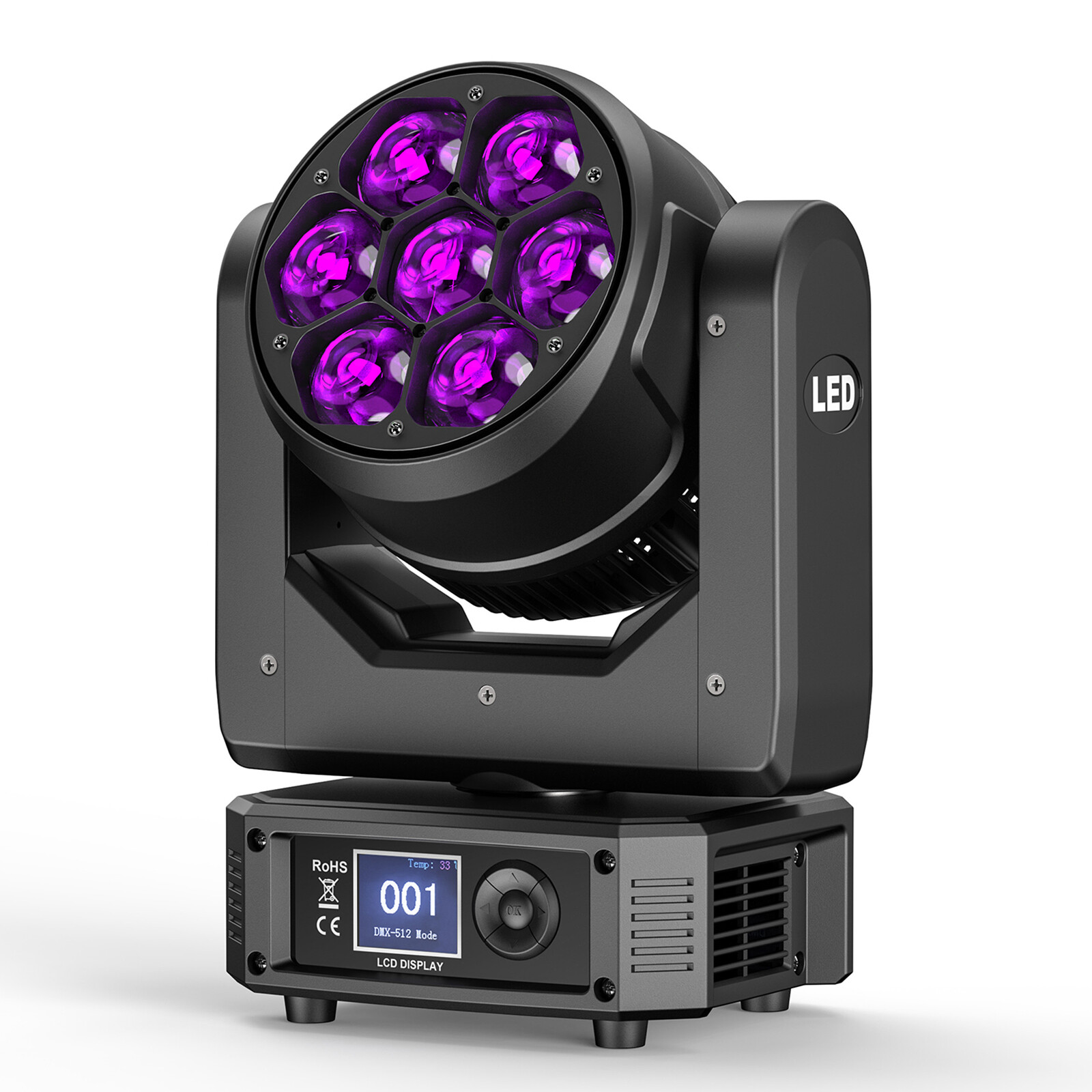 350W Wash Moving Head Stage Lighting LED Beam RGBW Gobo DMX DJ Disco Light