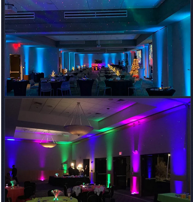 Wireless Par lighting 6*18w RGBWA+UV Par Battery LED DJ Stage Par Wash Up Lights