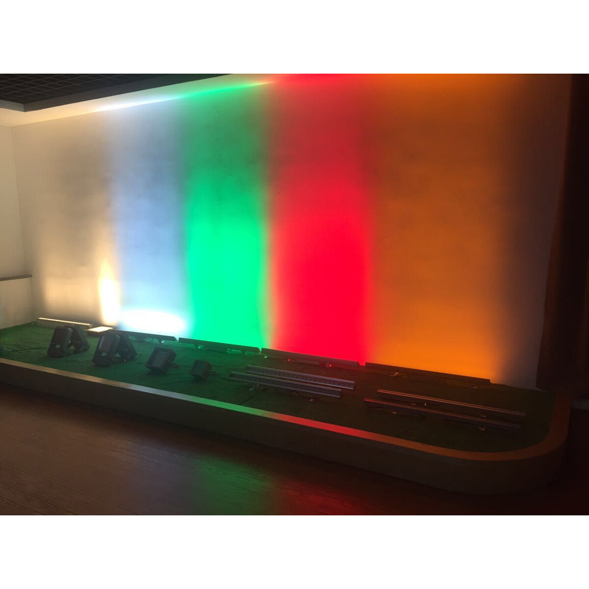 2PCS 270W RGBWA UV 6in1 LED Light Bar DMX Wall Wash Light Stage DJ Light Beam US