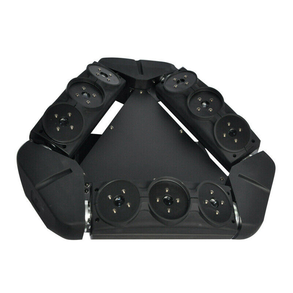 9 Eyes Beam Laser Moving Head Light Full Color RGB DJ Stages Lighting Fixture