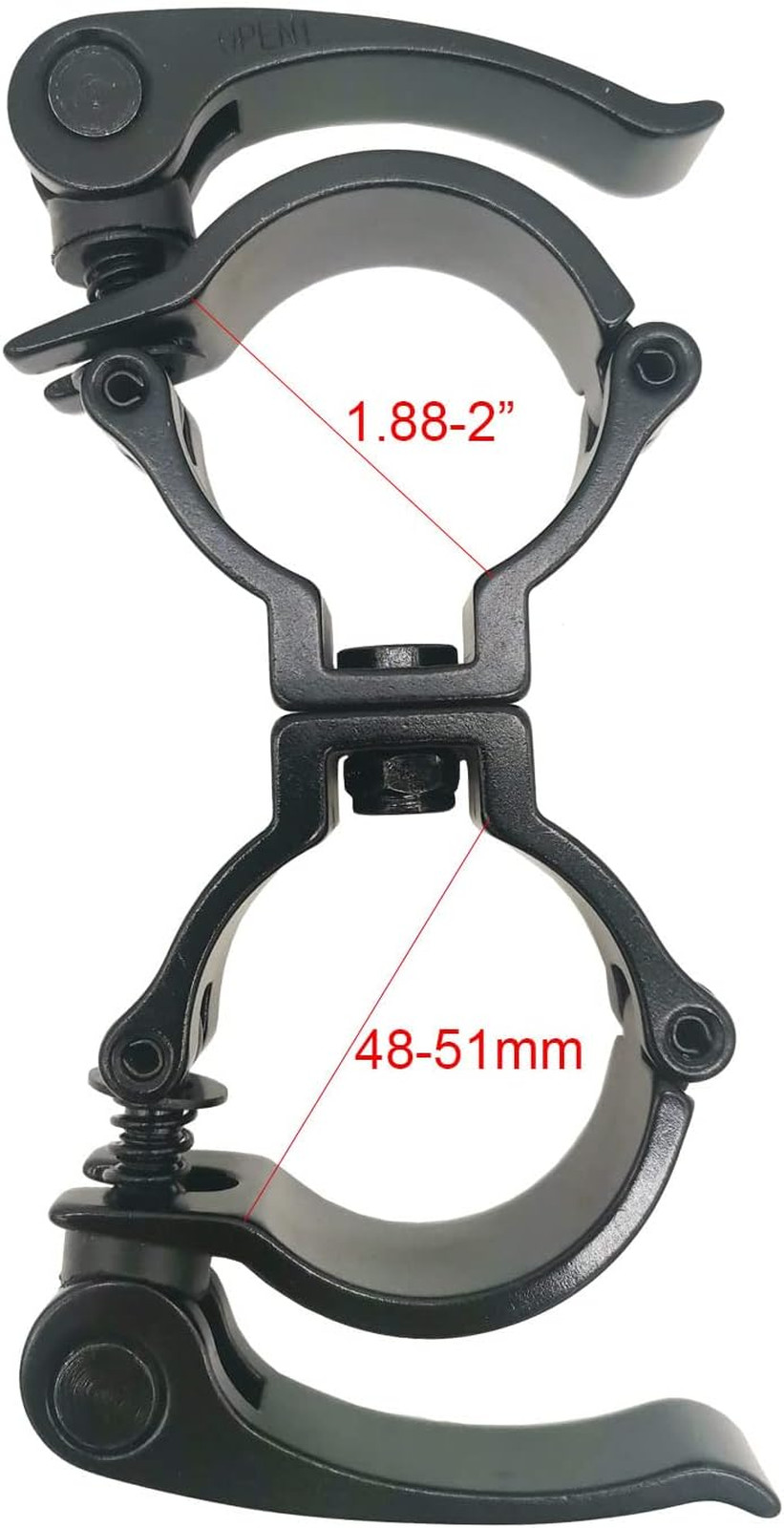 Lighting Truss Swivel Coupler Clamp Aluminum Alloy F34 1.88-2 Inch Pipe Heavy