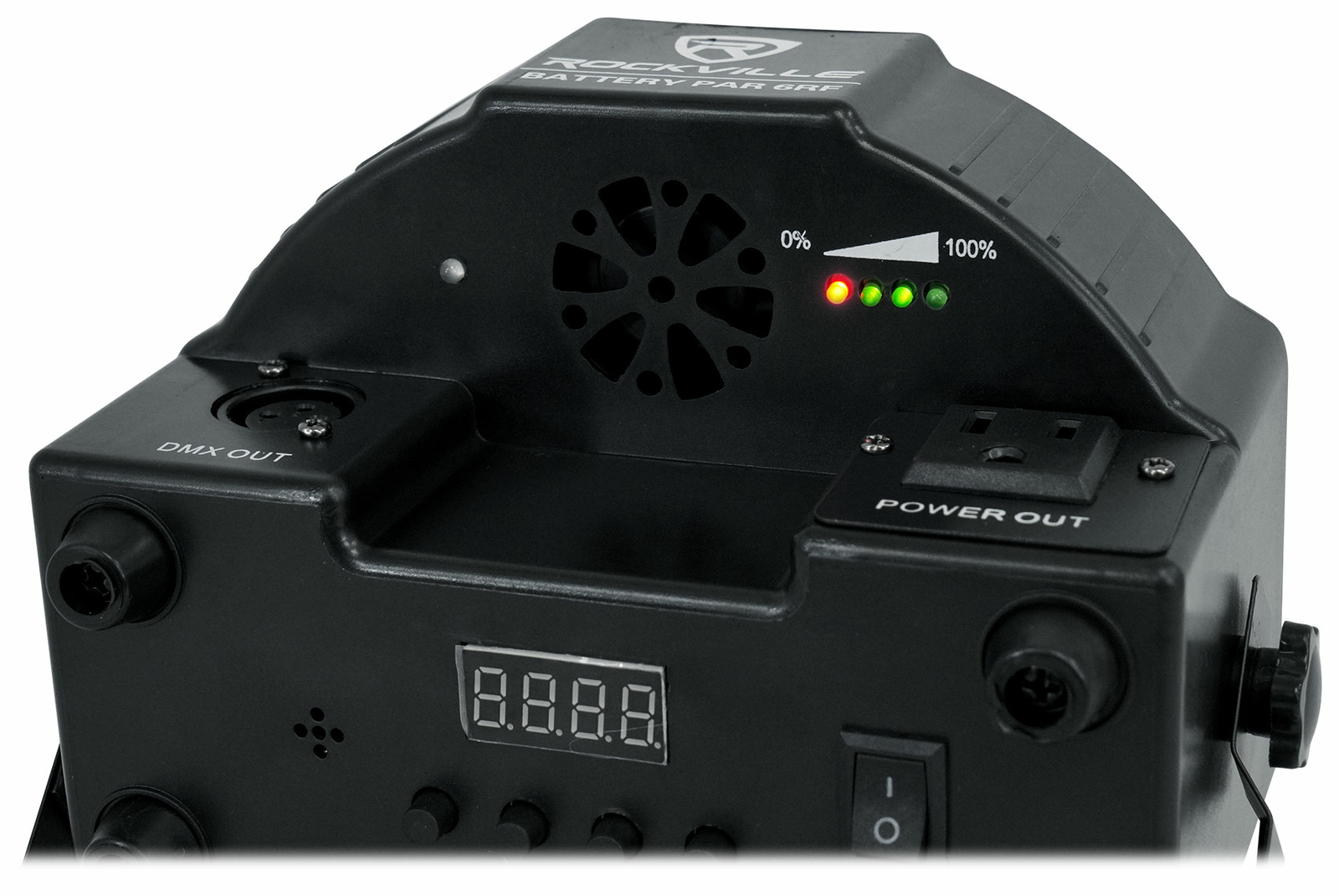 Rockville BATTERY PAR 6RF Rechargeable RGBWA+UV Wireless DMX LED Light+RF Remote