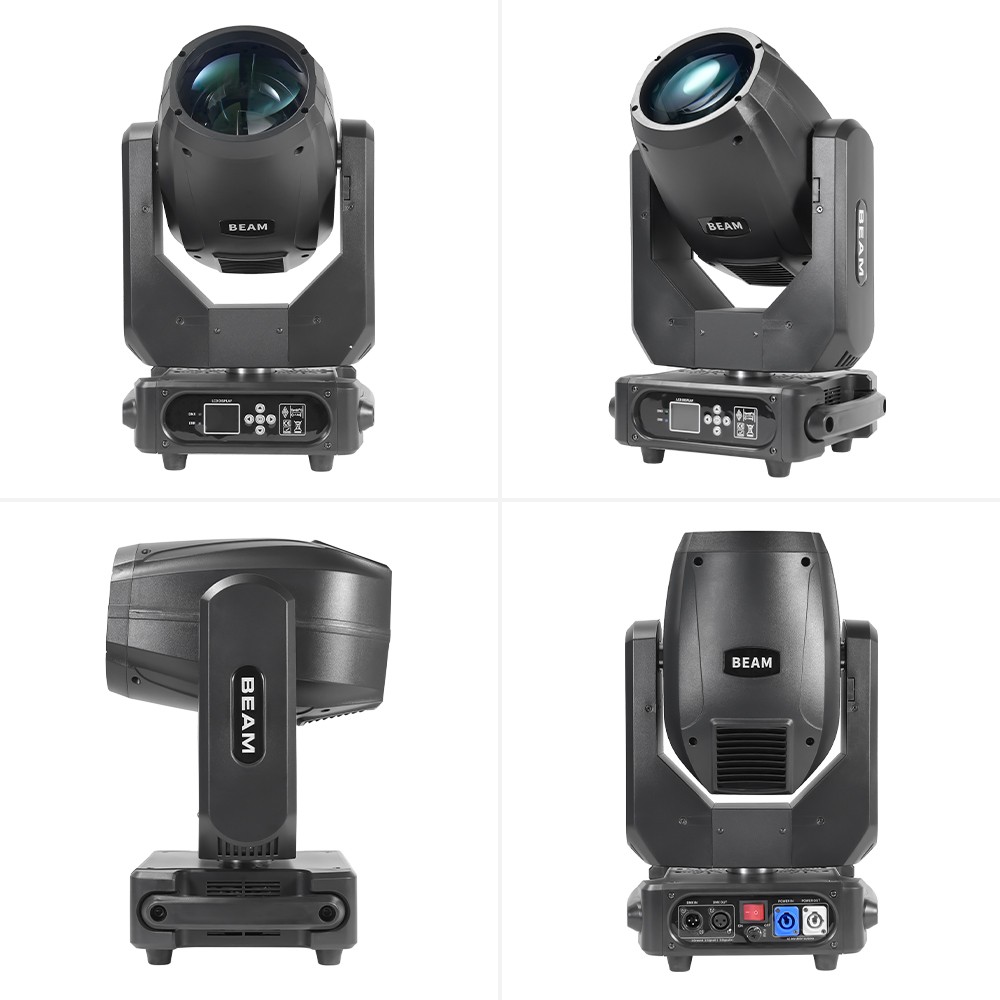 2X 7R 230 Mini Beam Moving Head Light Stage Lighting DMX512 Disco Party w/Case