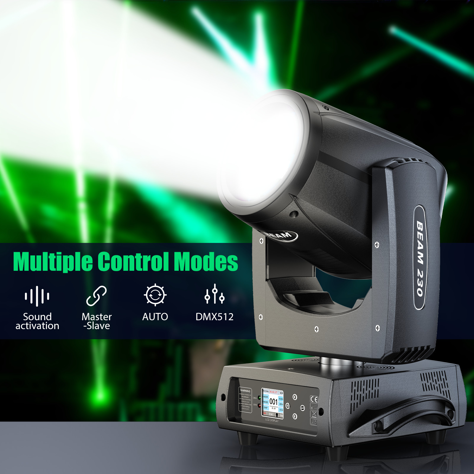 230W LED Moving Head Light RGBW Gobo Beam Stage DJ Disco Bar DMX Spot Lighting