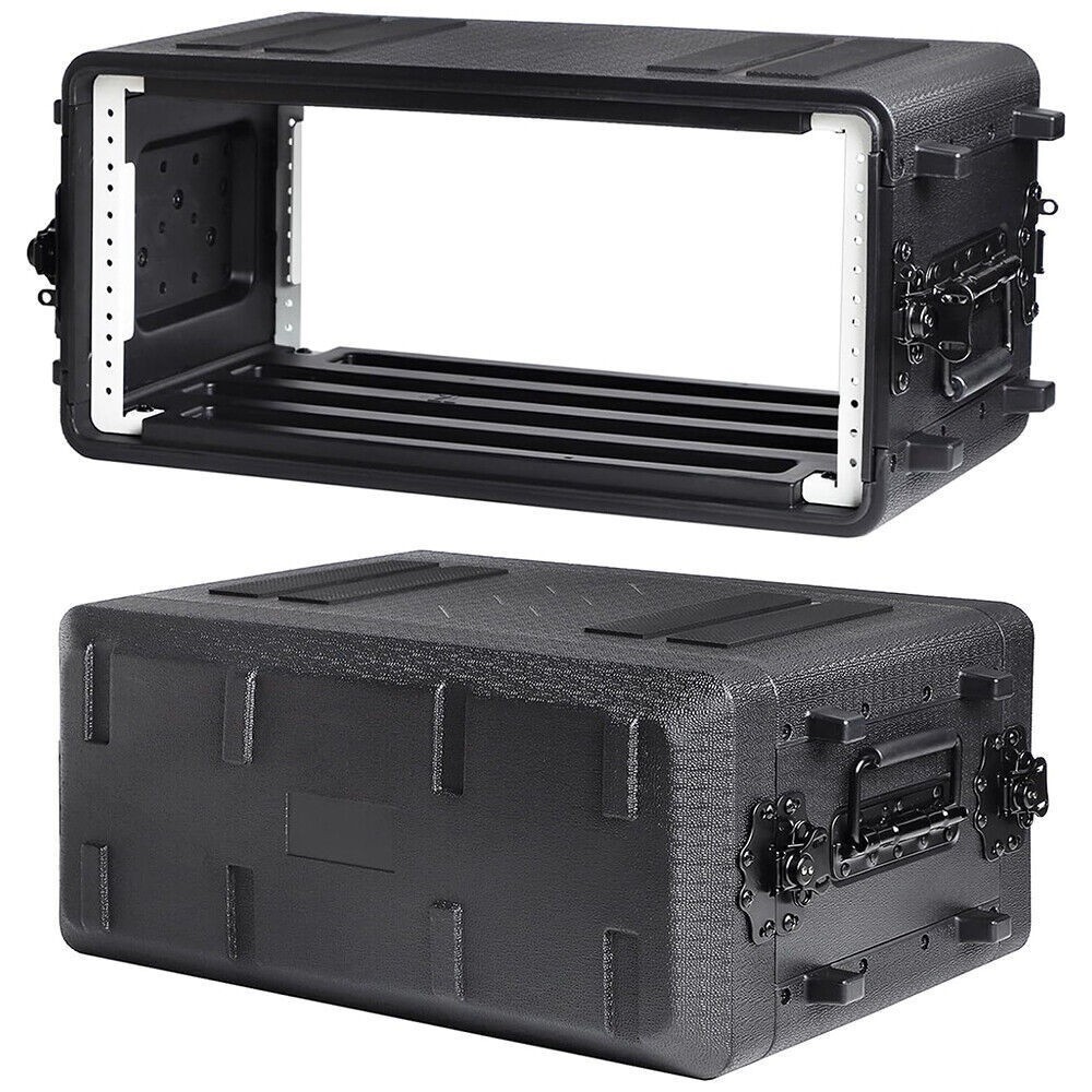2/4/6 Space Compact HDPE Rack Case – 2U 4U 6U PA DJ Shallow Rack Case For Audio
