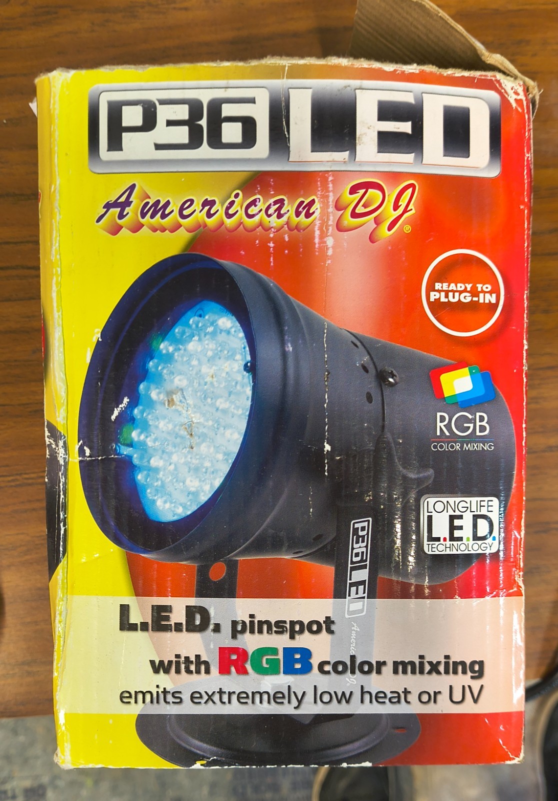 ADJ P36 Pinspot LED w./ Color Mixing + DF-25 AC Strobe Light DJ Lighting Party