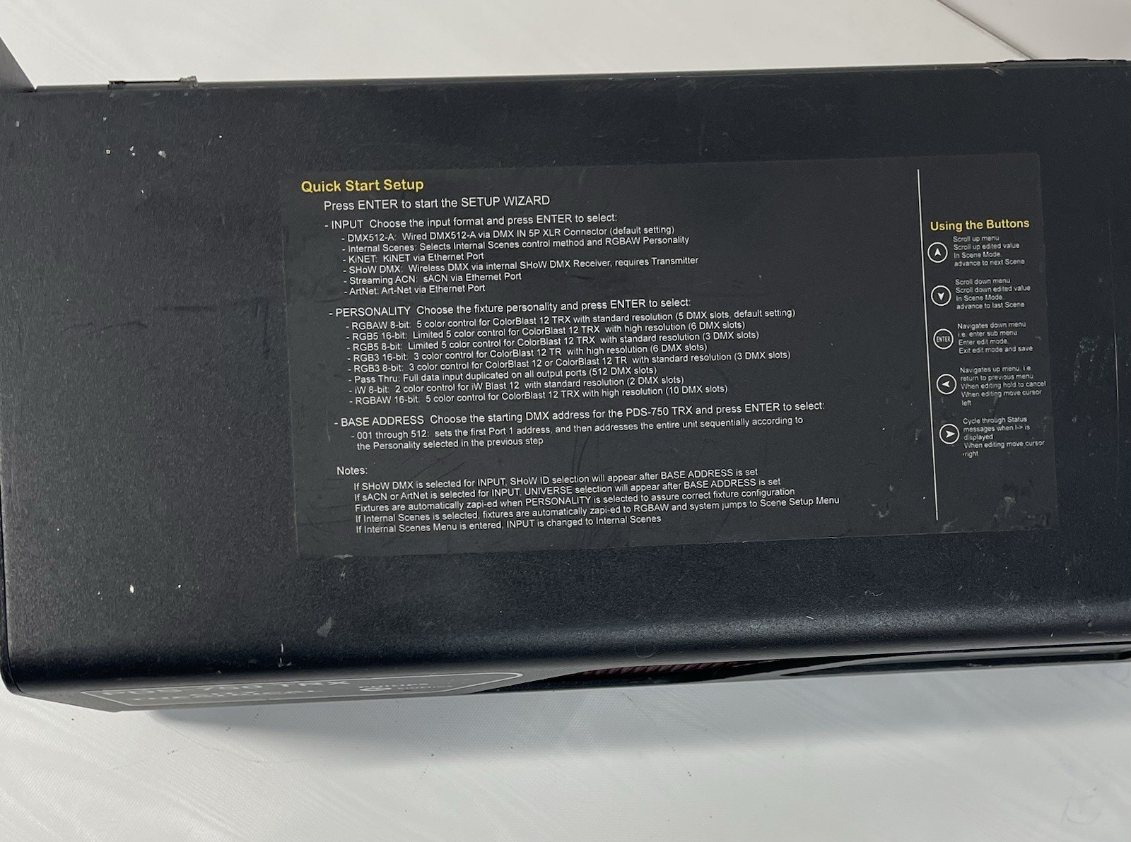 City Theatrical PDS-750 TRX Power Supply Tested Working