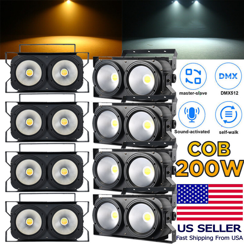 200W COB Par Light Cool Warm White LED DMX Outdoor Stage Wedding Show Lighting