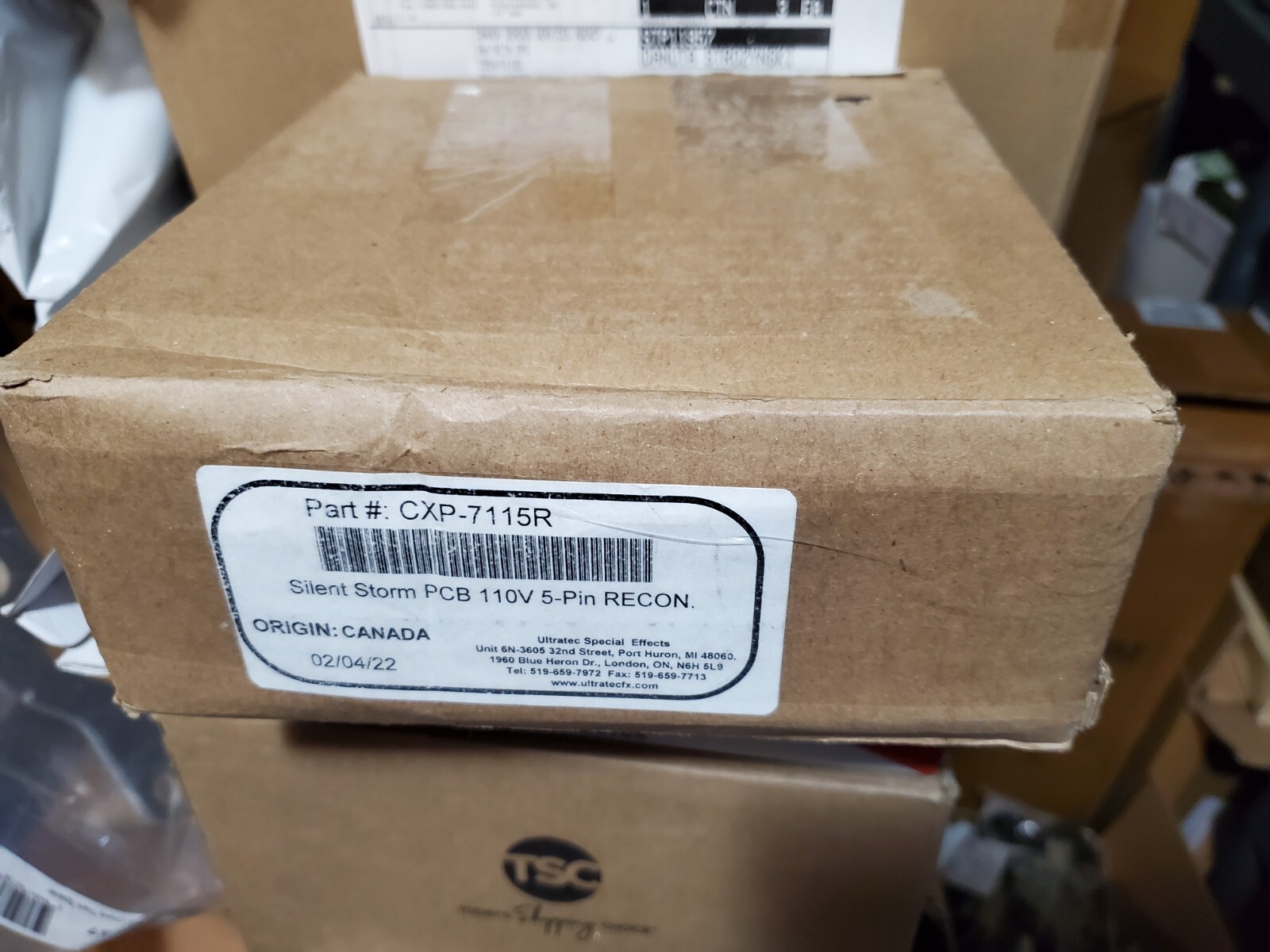 Silent Storm PCB CXP-7115R DMX Snow Machine 110V 5-pin Recon Control Board