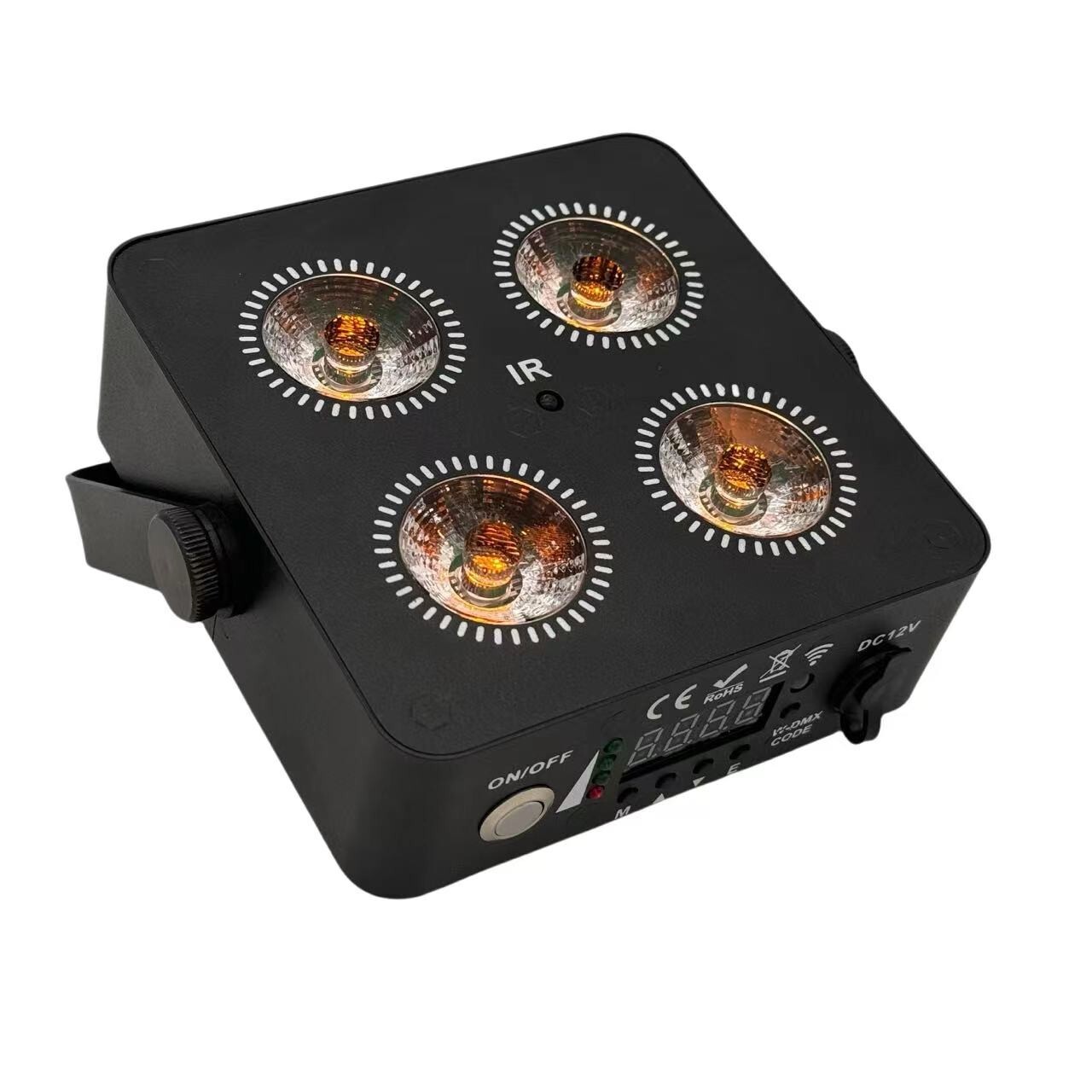 10pack DJ Battery operated led Par Uplighting 4x18W RGBWA+UV/Wireless DMX Remote