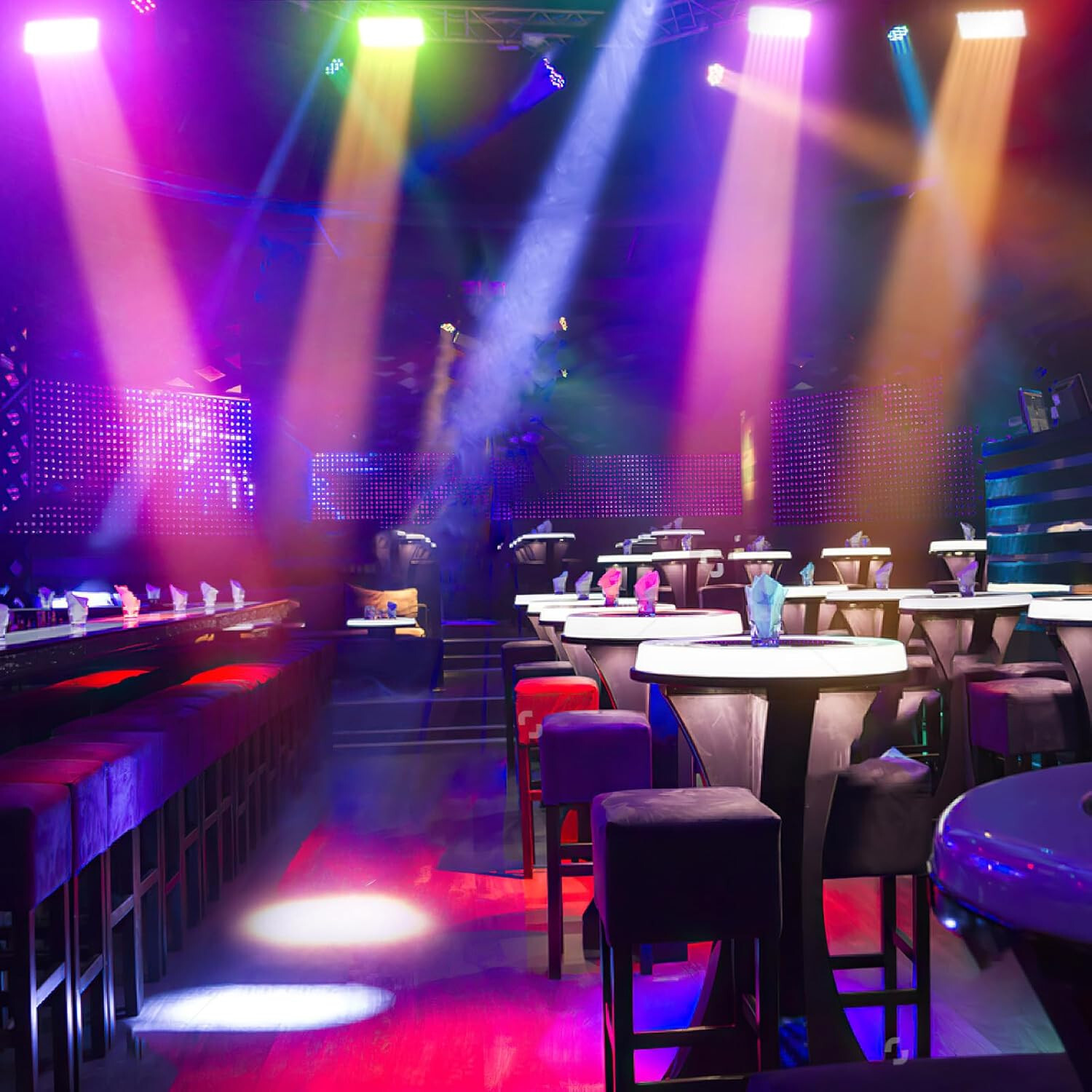 Stage Wash Light Bar-RGB DJ Portable Lights Bar Waterproof Color Changing Light