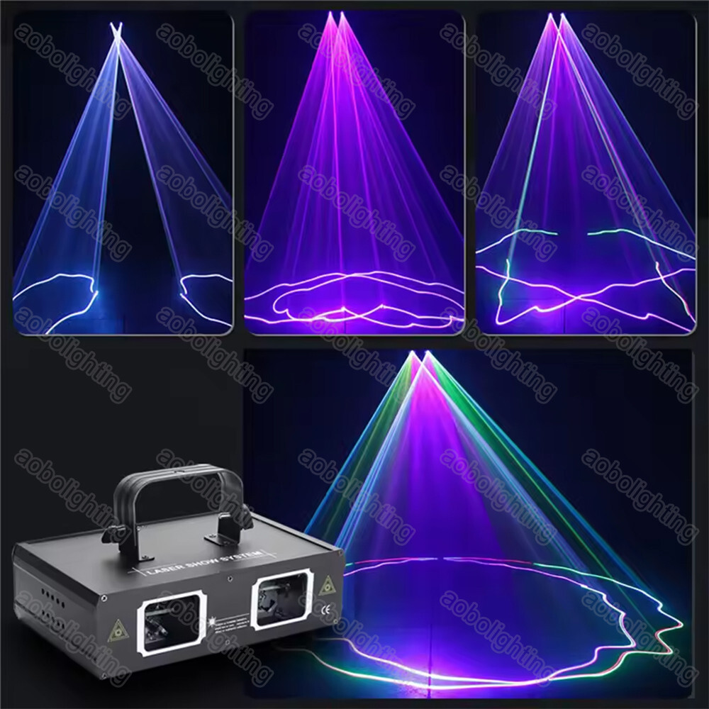 Music Sound Disco DJ Laser Party Lights RGB Luz Láser Wedding Beam Lasers Light