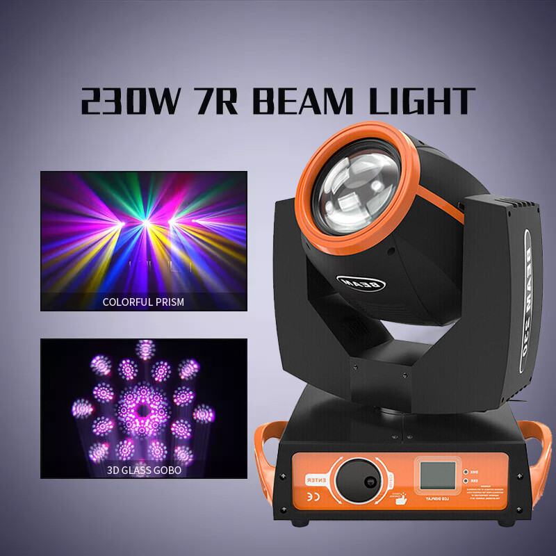 230W 7R Beam Sharpy Stage Light 16Prisms RGBW Strobe Moving Head Light DJ Party