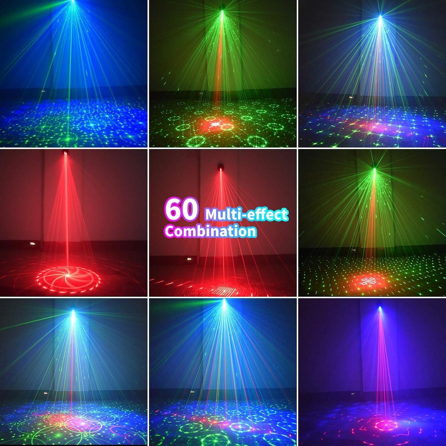 Upgraded Multi-Effects Laser Light – Sound Activated and Ideal for Celebrations