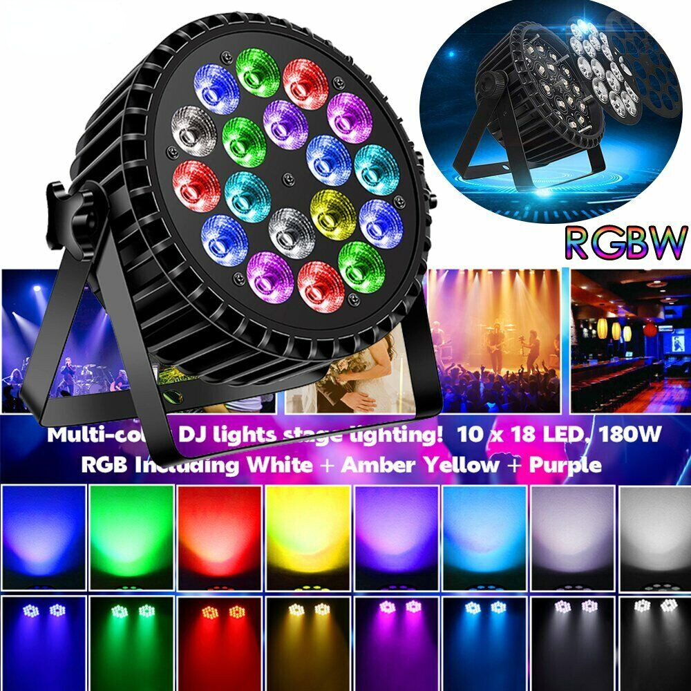 270W RGBW LED Par Stage Light DMX Par Can DJ Lights Party Beam Spot light Strobe