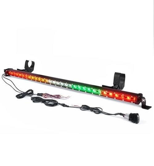 1.0″ Ultra-Thin LED Chase Strobe Light Bar, 30″ Offroad Chase Bar | with RYWGR