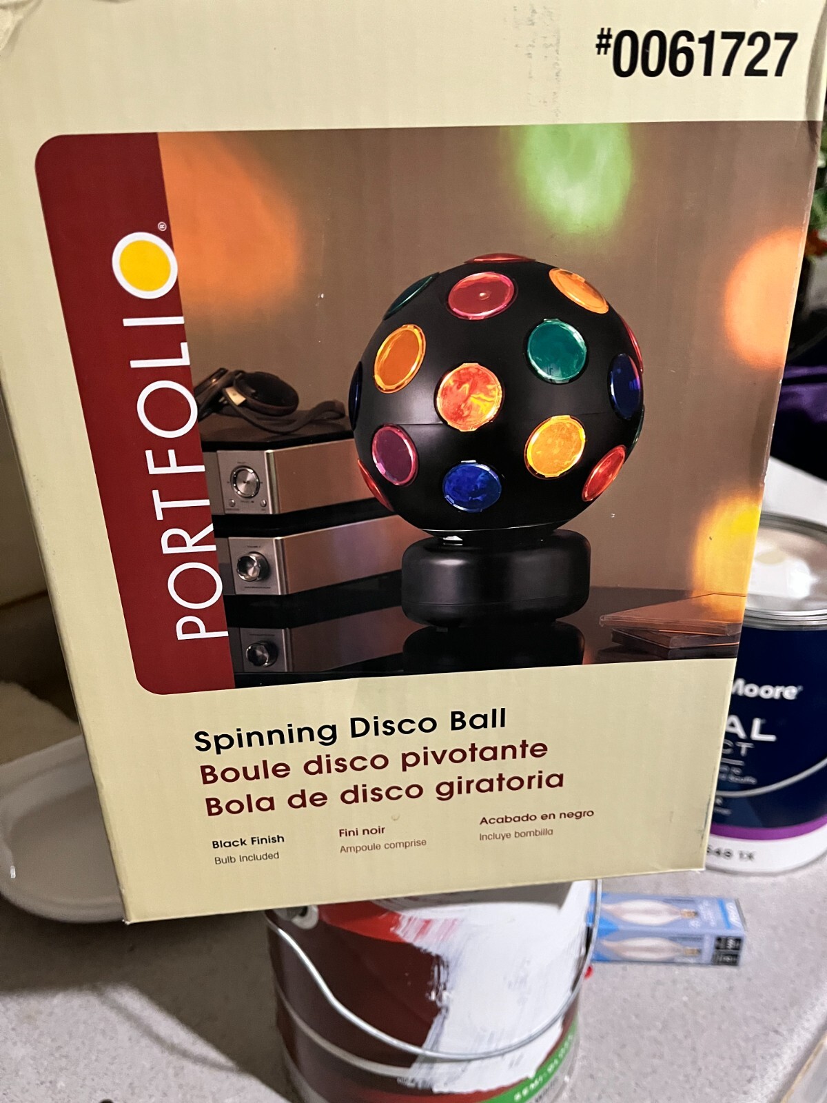 Spinning Disco Ball LED Lights – 11 Inch Dance Light Ball for Indoor Parties