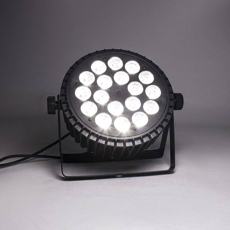 4Pcs SHEHDS Aluminum Alloy LED Flat Par 18X18W RGBWAUV Par Stage Lights DJ Disco