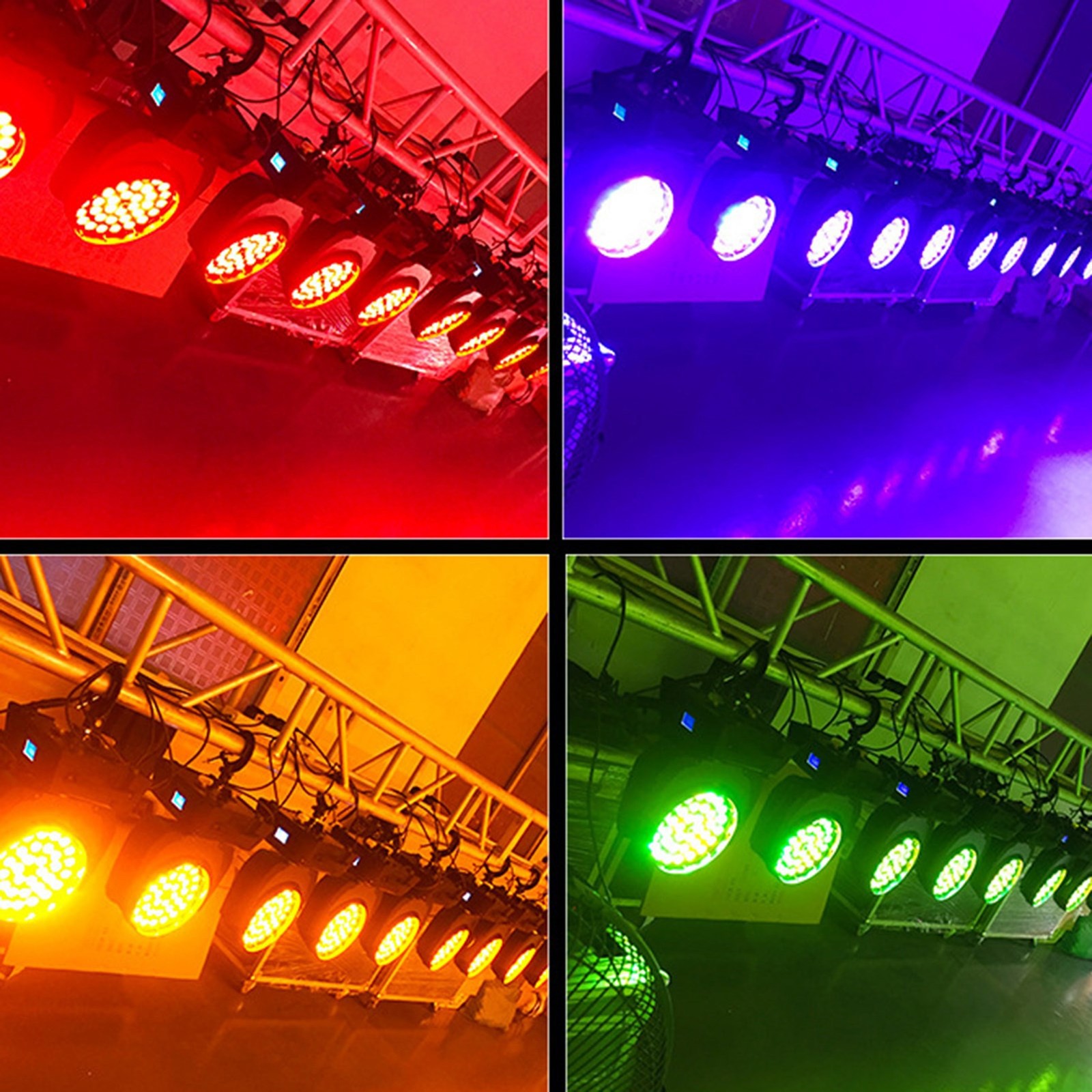 🙌2Pcs 36 x 10W RGBW 4in1 LED Zoom Moving Head 360W Wash Stage Light DMX 15CH