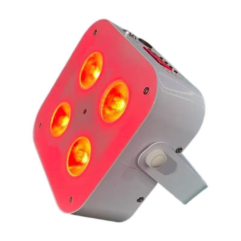 8/bags /4x18w RGBWAUV Wireless Dmx Mini LED Uplight 5000mAh Battery DJ Stage Par
