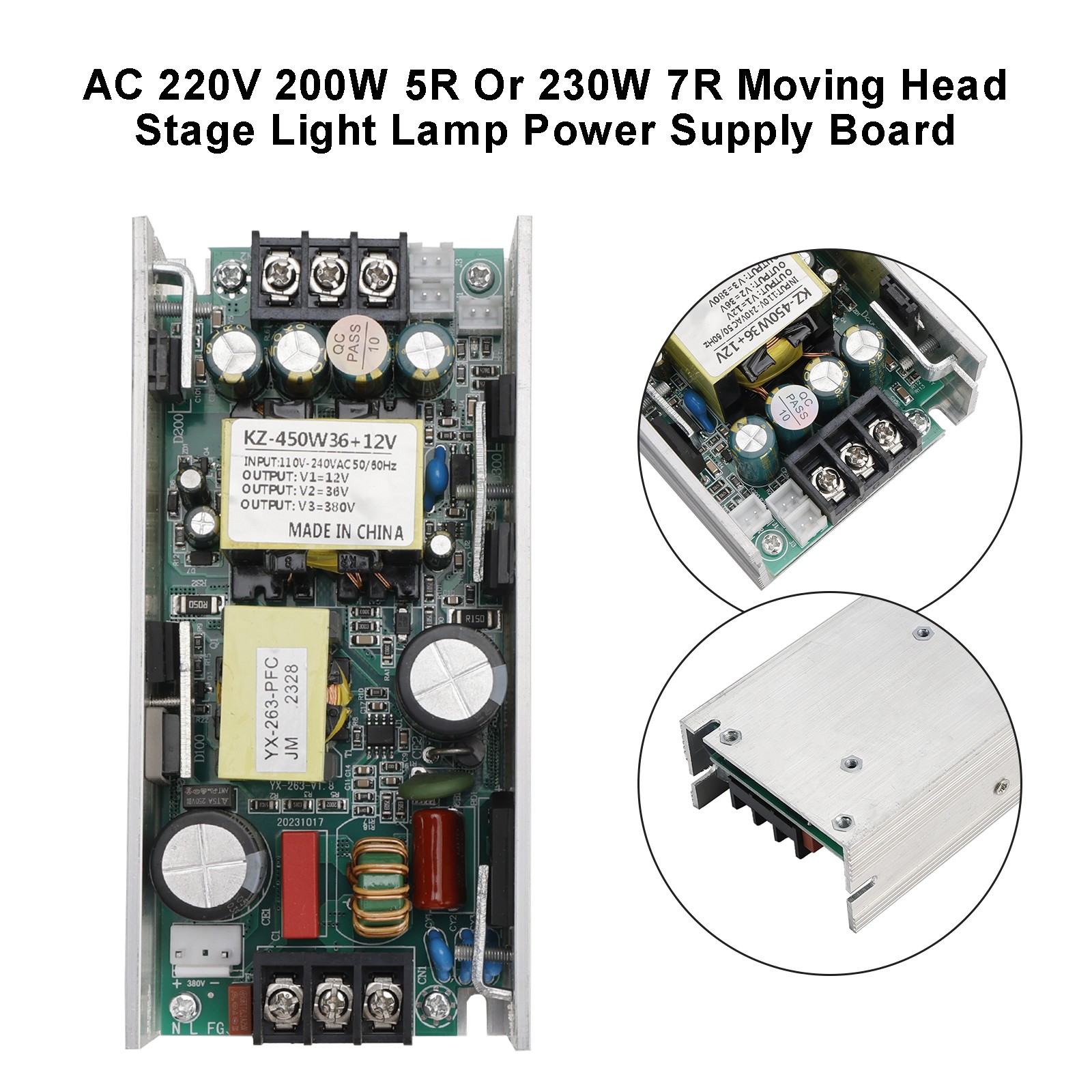 AC 220V 200W 5R Or 230W 7R Moving Head Stage Light Lamp Power Supply Board E4