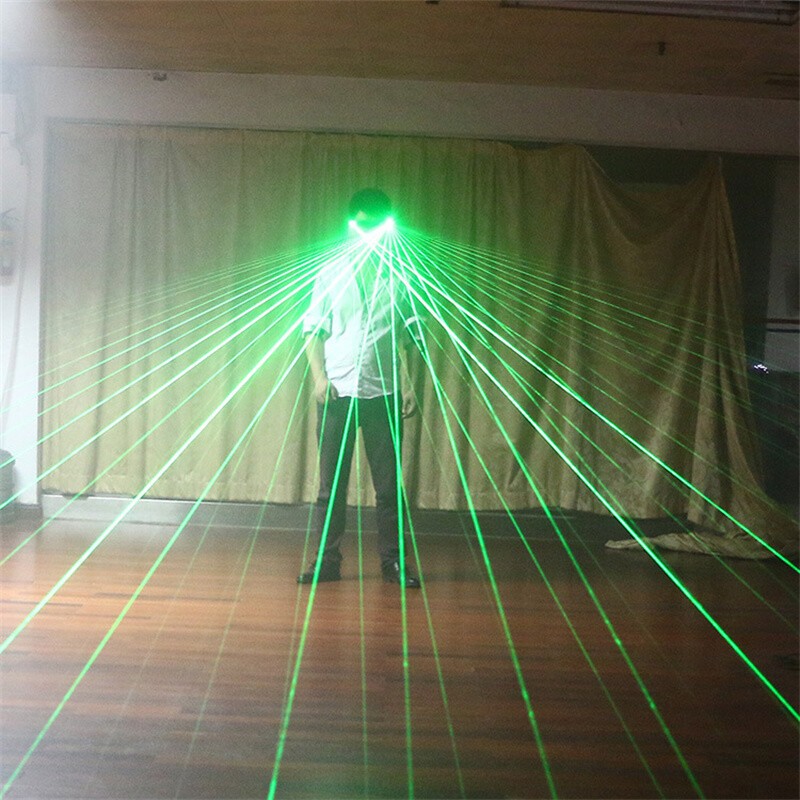 Red Green LED Light Laser Glasses Adult DJ Dancer Stage Show Party Cosplay Props