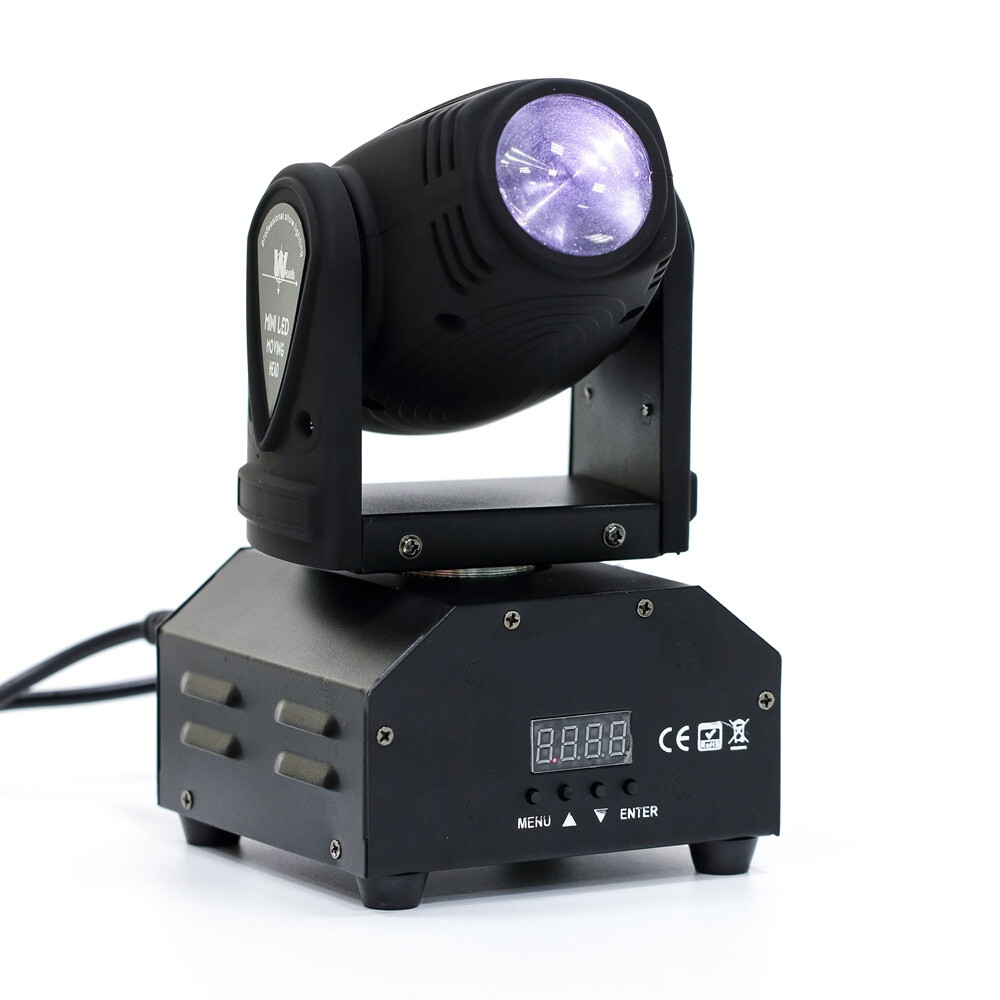 80W RGBW Mini Beam Spot Moving Head Stage Light DMX Club Party DJ Disco Lighting