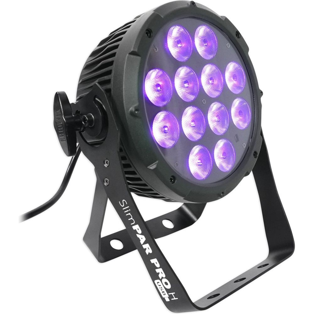 (2) Chauvet DJ SlimPar Pro H USB D-Fi RGBAW+UV LED Par Can Wash Light Fixtures
