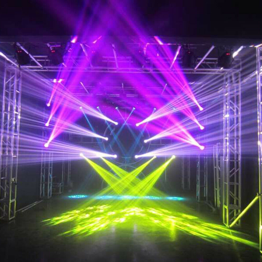4X7R 230W Zoom Moving Head Beam Sharpy Light 16+8 Prism Strobe DMX 16CH Stage US