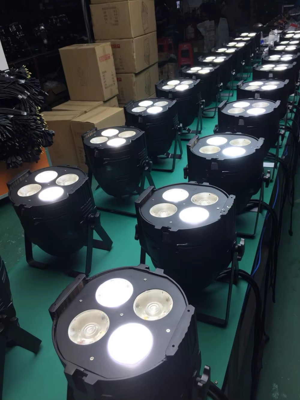 8 pieces 200W COB 4-Eyed Face Light White and Warm White LED par Light
