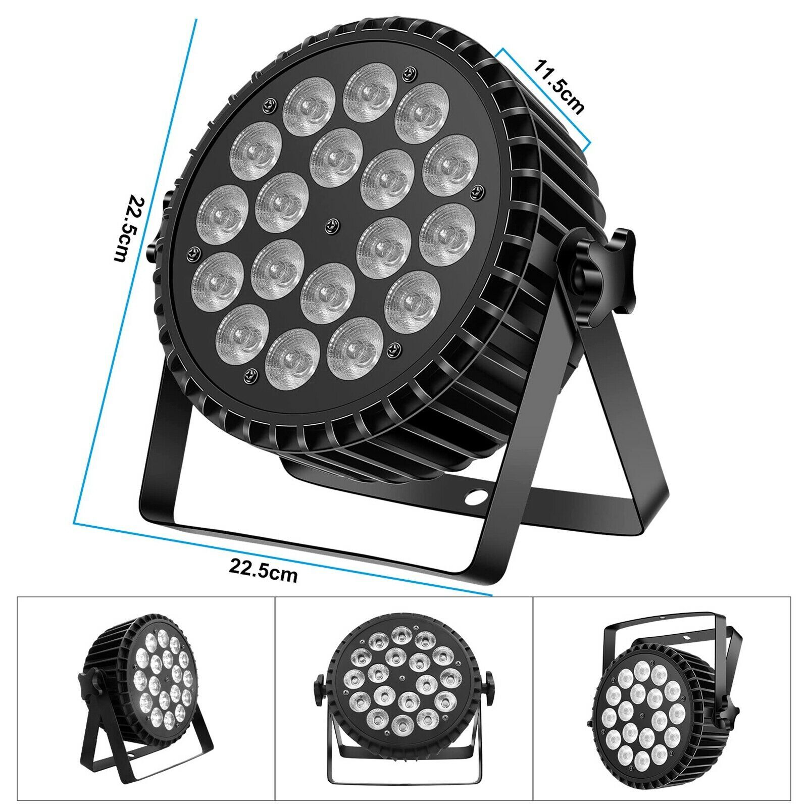 U’King 270W PAR Light 18LED Beam RGBW DMX Club DJ Disco Party Show Stage Lights