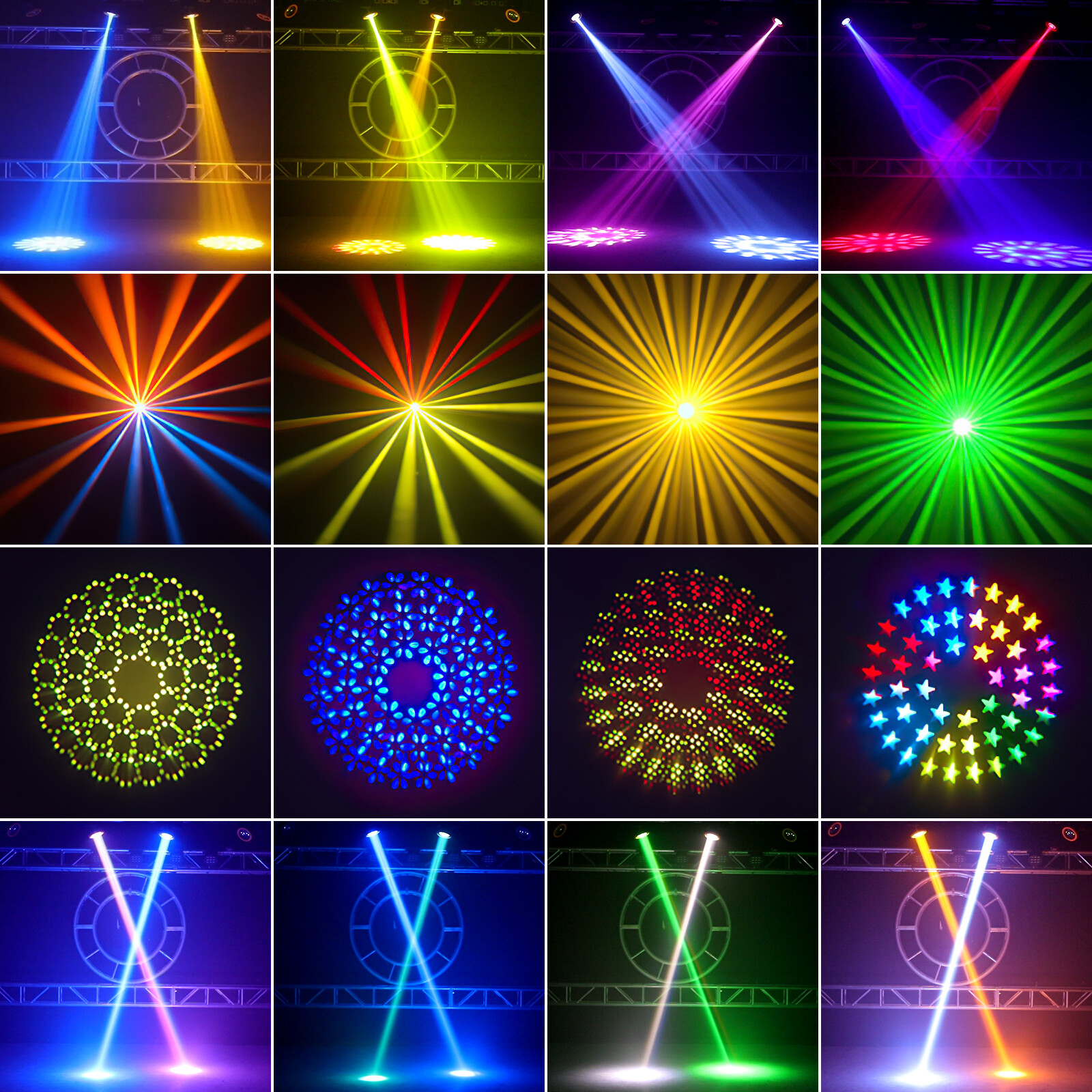 7R 230W Beam Sharpy LED Moving Head Light Dj Lights – 16CH DMX512 Sound Control