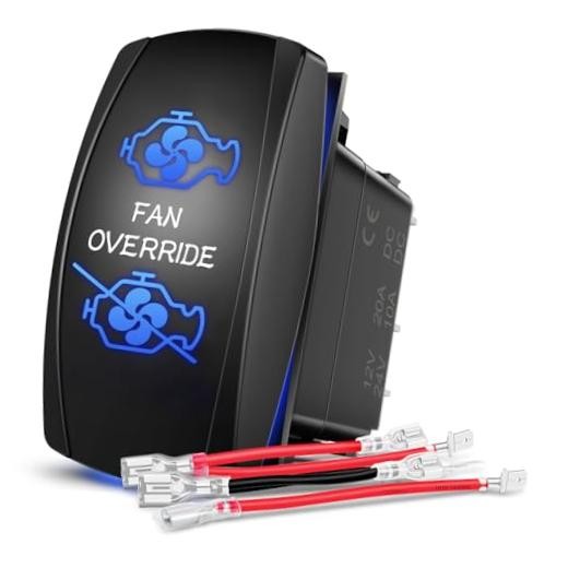 Rocker Switch Led Light Bar 5 Pin Laser On Off | SPST Switches Fan Override
