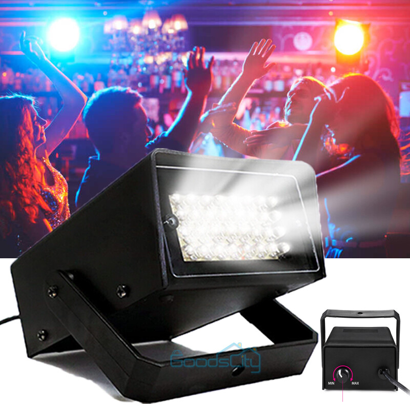 Lot 24-LED Strobe Flash Light Disco DJ Club Halloween Party Stage Effect Light