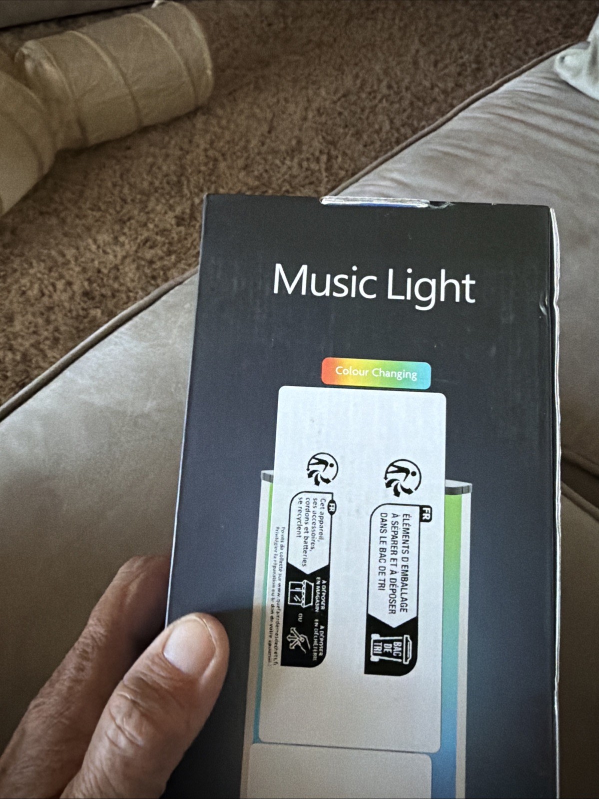 Music Light Ambient Light 30 Cm Height, New And Sealed Color Changing NEW!