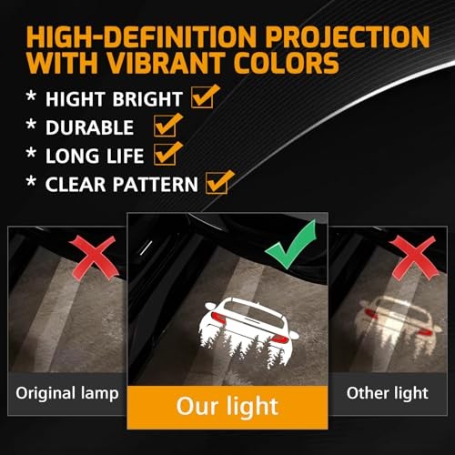 2Pcs Car Door Light Logo Projector for BRZ 2022-2024 Accessories, FOR BRZ-01