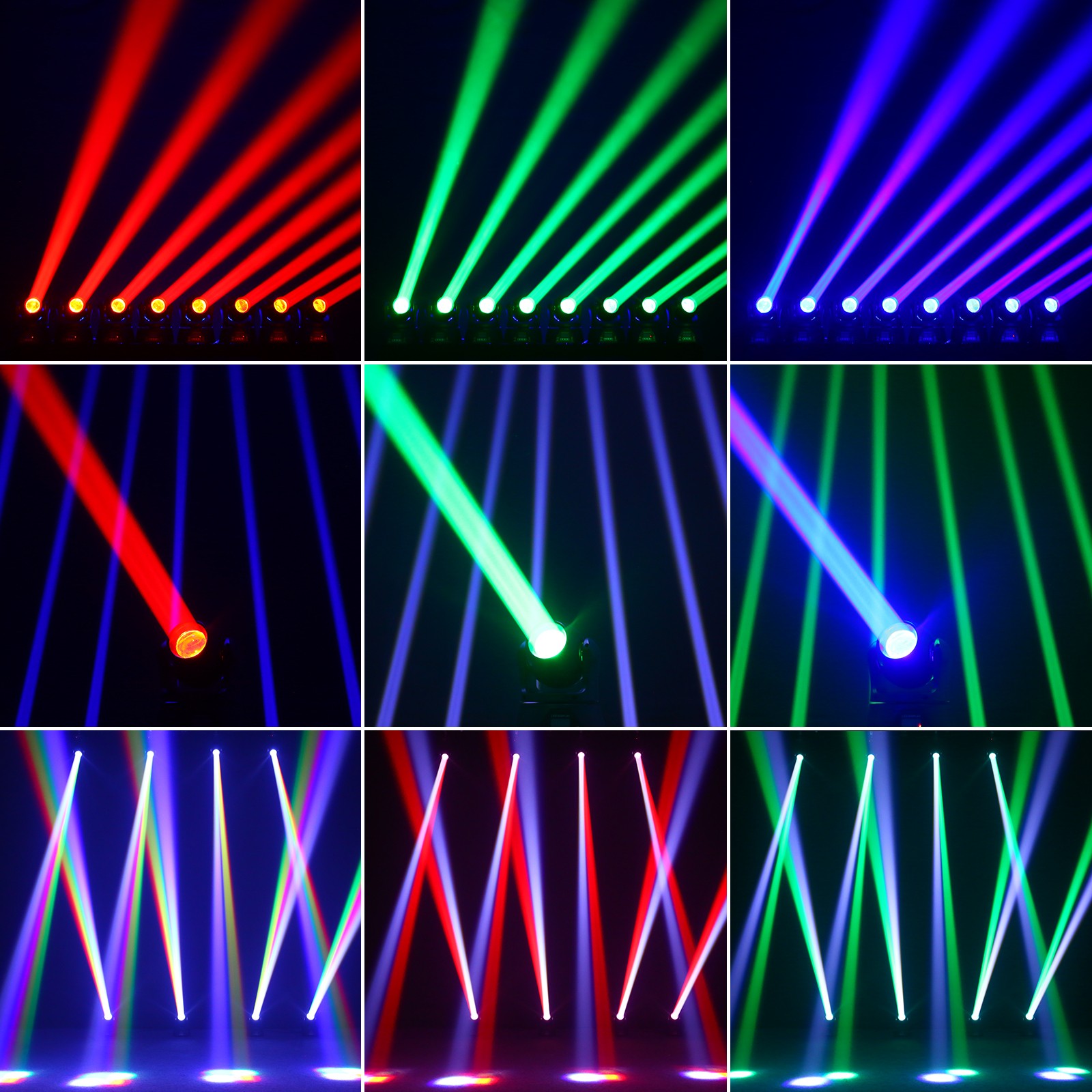 120W LED Moving Head Lights DMX RGBW Beam Stage Spot Lighting DJ Disco Party