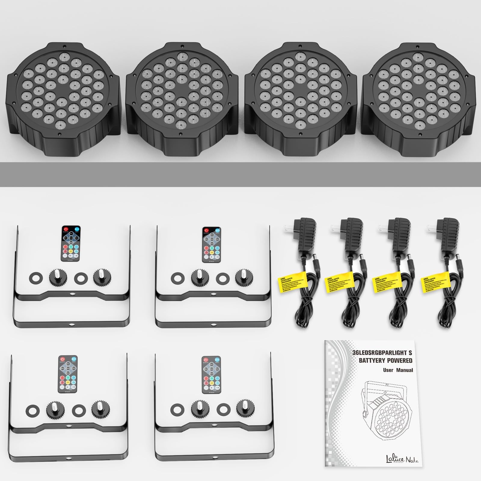 Battery Powered Stage Par Lights: 36W RGB Rechargeable – 6 to 15Hours Working…