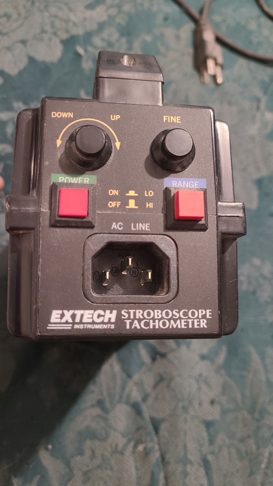 Extech Digital Stroboscope/Tachometer variable Strobe Light effect W/Cord